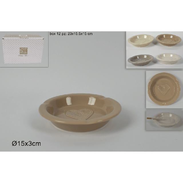 Σταχτοδοχείο Πορσελάνινο 15Χ3cm Art. QS20112A/B/C/D Welkhome