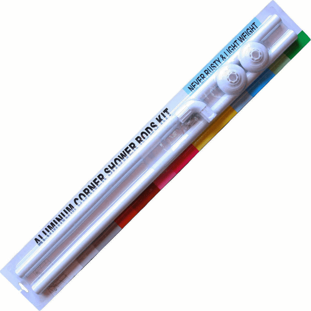 Σωλήνας Κουρτίνας Μπάνιου Λευκό Χρώμα 80x80cm E-0272 Sidirela