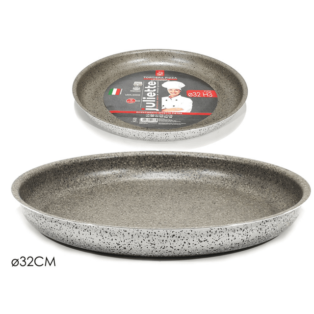 Ταψί από Αλουμίνιο με Αντικολλητική Επίστρωση Στρόγγυλο Pizza Φ32cm Art.893852 General Trade
