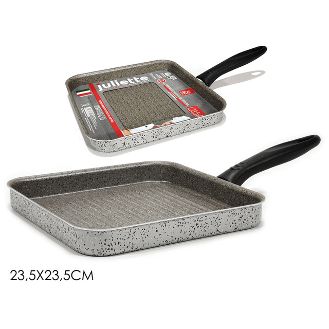 Τηγάνι Γκριλιέρα από Αλουμίνιο με Αντικολλητική Επίστρωση 23.5x23.5cm Art.893818 General Trade