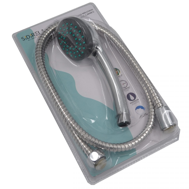 Τηλέφωνο Ντούζ & Σπιράλ 1.2m INOX E-0483 Sidirela