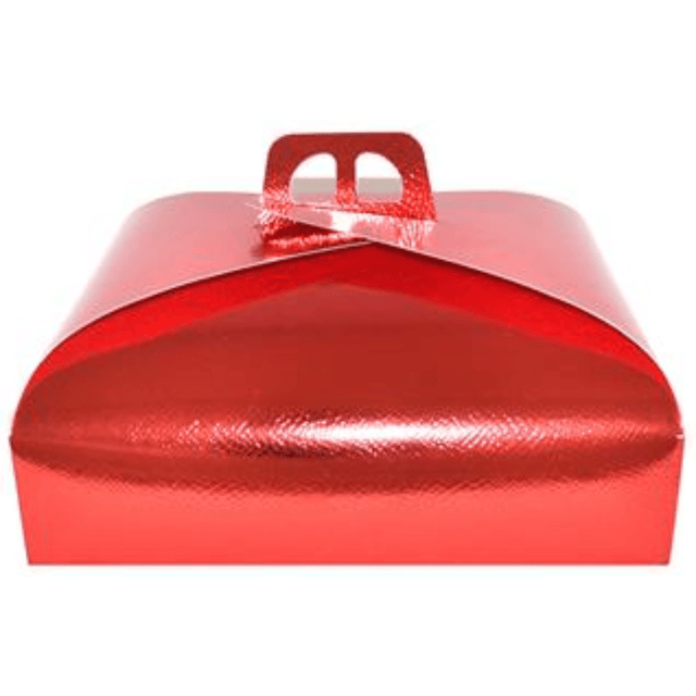 Τουρτιέρα Χάρτινο Κουτί Μεταφοράς Κόκκινο 33x33x18cm Welkhome 825750