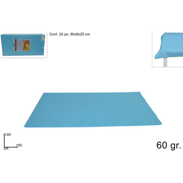 Τραπεζομάντηλο Αδιάβροχο TNT 100x100cm 60gr. Γαλάζιο Welkhome