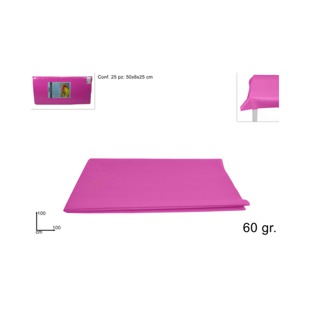 Τραπεζομάντηλο Αδιάβροχο TNT 100x100cm 60gr. Φούξια (ART.1 RS-1977) Welkhome
