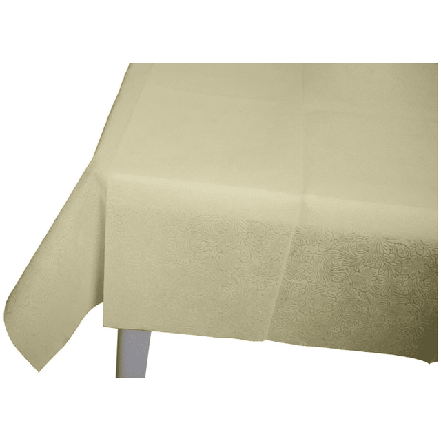 Τραπεζομάντηλο Αδιάβροχο Tnt 100x100cm 60gr. Εκρού Σχέδιο Λουλούδι Art.RS-1243 Welkhome