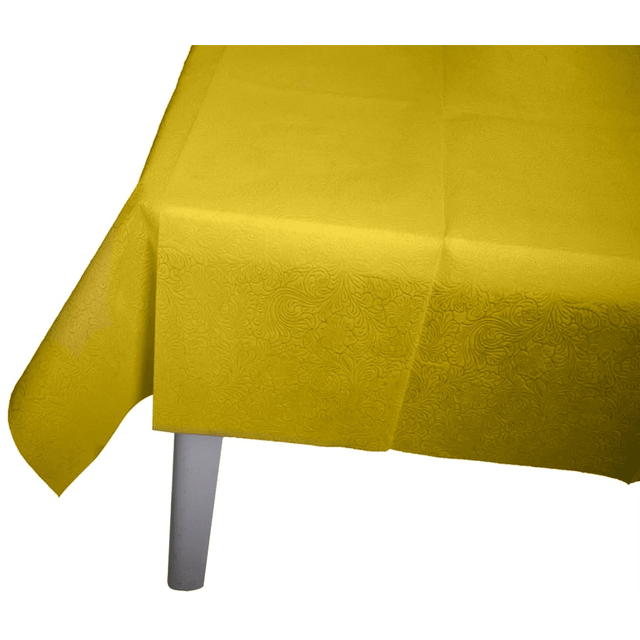 Τραπεζομάντηλο Αδιάβροχο Tnt 100x100cm 60gr. Κίτρινο Σχέδιο Λουλούδι Art.RS-2507 Welkhome