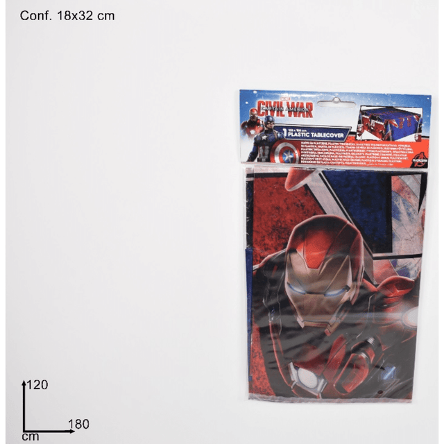 Τραπεζομάντηλο Party Ορθογώνιο Πλαστικό 120x180cm Σχέδιο Civil War