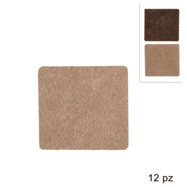 Τσοχάκια Προστατευτικά Επίπλων Τετράγωνα 12/Τεμ. 12x17cm σε 2 Χρώματα Welkhome