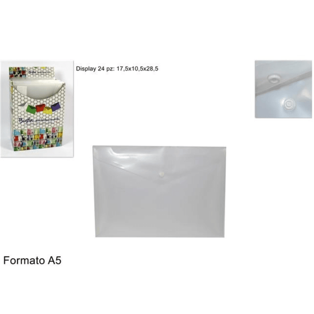 Φάκελος Πλαστικός Διάφανος 23x17cm Α5 Welkhome