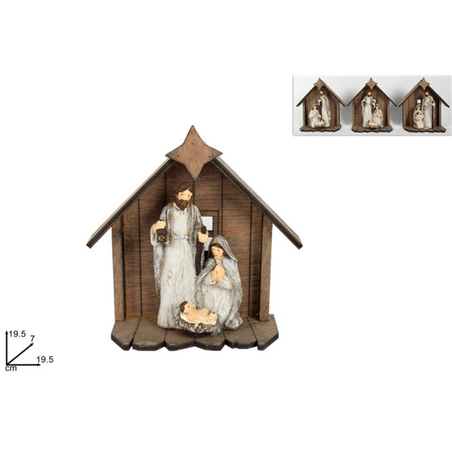 Φάτνη Χριστουγεννιάτικη Κεραμική 7x19.5cm Welkhome