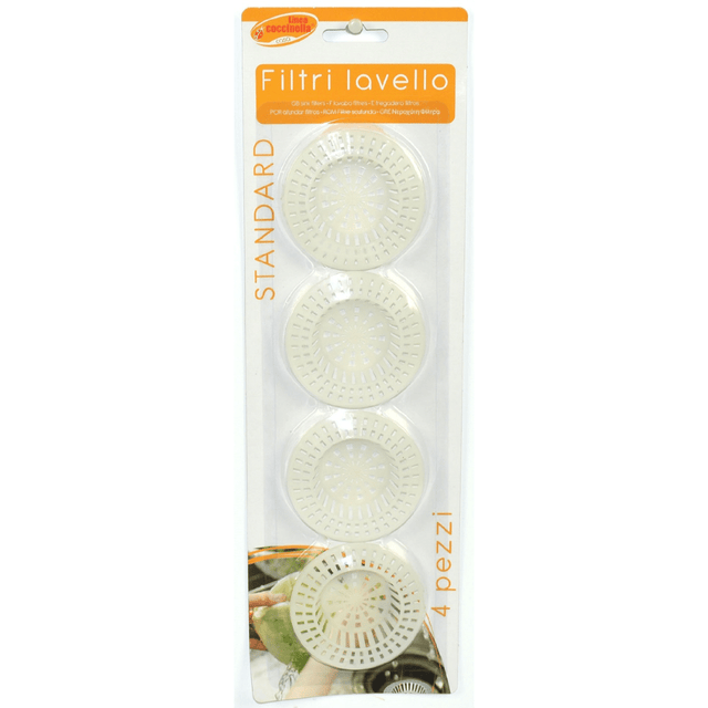 Φίλτρα Νεροχύτη 4τμχ Πλαστικό 7cm Welkhome AN002951 Art 693786