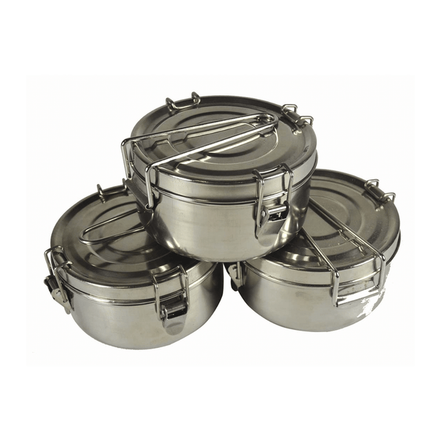 Φαγητοδοχείο Ανοξείδωτο 14x14cm ''ΚΑΜΠΙΝΓΚ'' E-2273 Sidirela