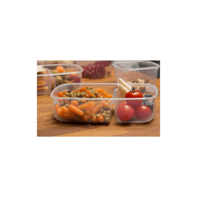 Φαγητοδοχείο Πλαστικό Ορθογώνιο 2 Θέσεων 0.5+0,3lit Cyclops 003301866