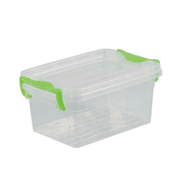 Φαγητοδοχείο Πλαστικό Ορθογώνιο 480ml Με Κλείσιμο Ασφαλείας Welkhome