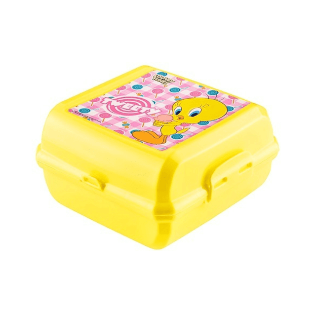 Φαγητοδοχείο Πλαστικό Παιδικό Σχέδιο Tweety σε Κίτρινο Χρώμα TnS 32-800-1630