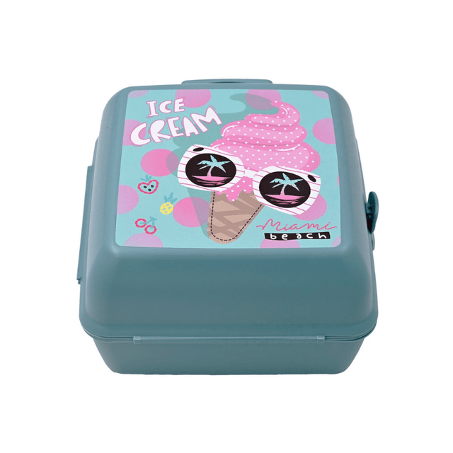 Φαγητοδοχείο Πλαστικό Παιδικό Χωρίσματα Κουταλάκι-πιρουνάκι Sidirela E-1972