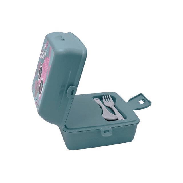 Φαγητοδοχείο Πλαστικό Παιδικό Χωρίσματα Κουταλάκι-πιρουνάκι Sidirela E-1972