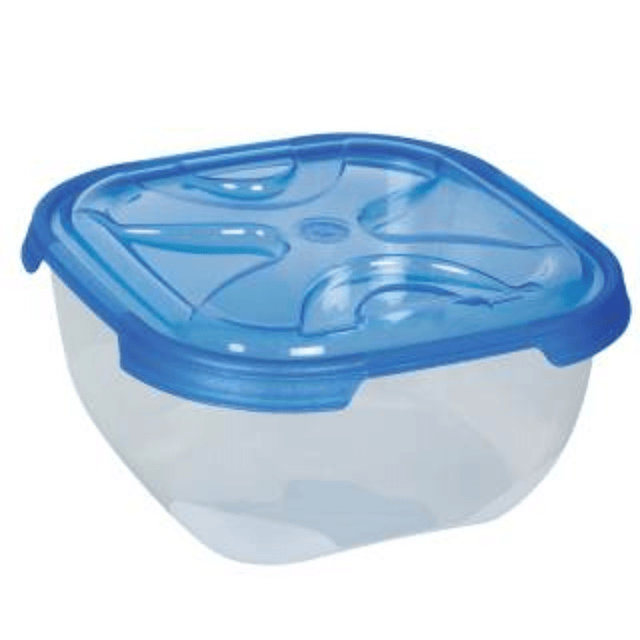 Φαγητοδοχείο Πλαστικό Τετράγωνο 2.100ml Cyclops 003301870 - Μπλέ