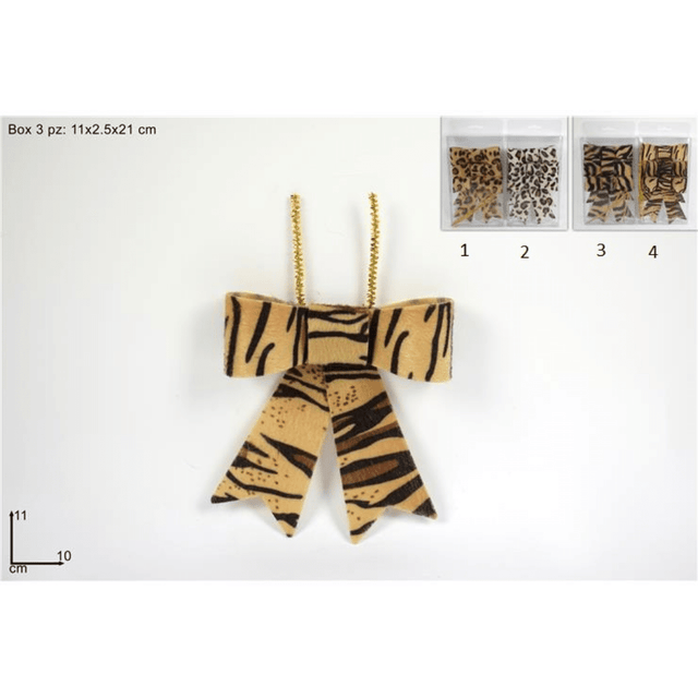 Φιόγκοι Υφασμάτινοι Χριστουγεννιάτικοι Σετ 3τεμ Welkhome