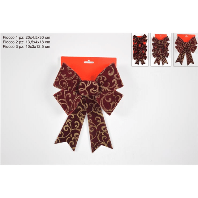 Φιόγκος Υφασμάτινος Χριστουγεννιάτικος 20x4,5x30cm PJ19-3/S-PJ19-3-2/-3-3 Welkhome