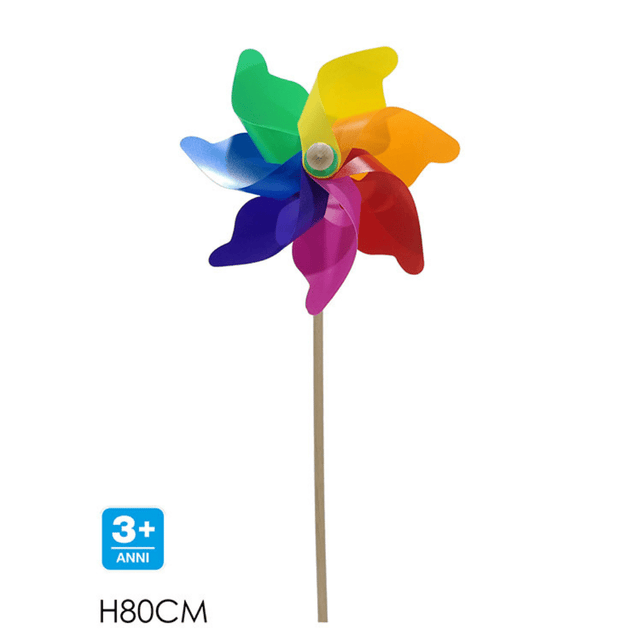 Φουρφούρι Ανεμόμυλος Ουράνιο Τόξο 31x80cm General Trade