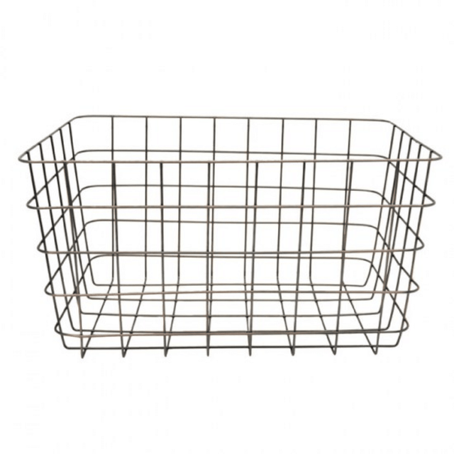 Φρουτιέρα-Καλάθι Μεταλλικό Μπρονζέ 38x26x21cm ANKOR