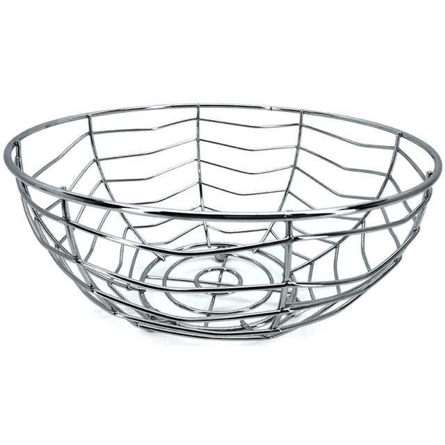 Φρουτιέρα Μεταλλική Ασημί Φ25 x h13cm Art.727167 General Trade