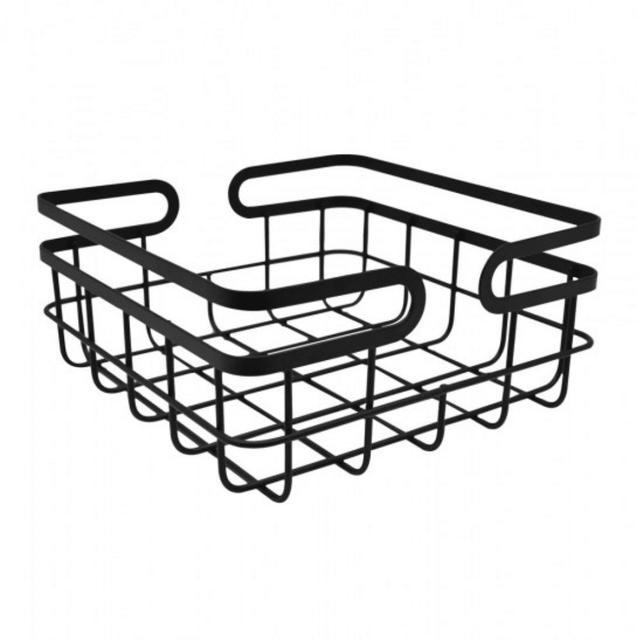 Φρουτιέρα Μεταλλική Μαύρη 26x26x12cm ANKOR