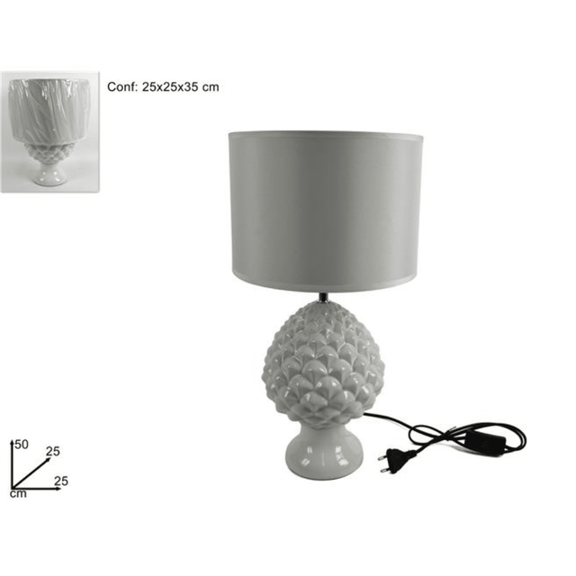 Φωτιστικό Επιτραπέζιο Σχέδιο Αγκινάρα Χρώμα Λευκό 50cm Welkhome