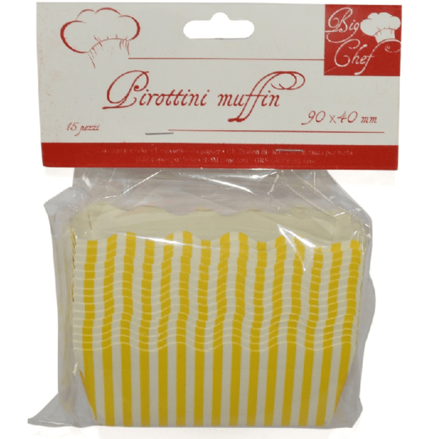 Φόρμα Cupcakes 15 τεμ. 90x40mm ART.JC604-305 Welkhome