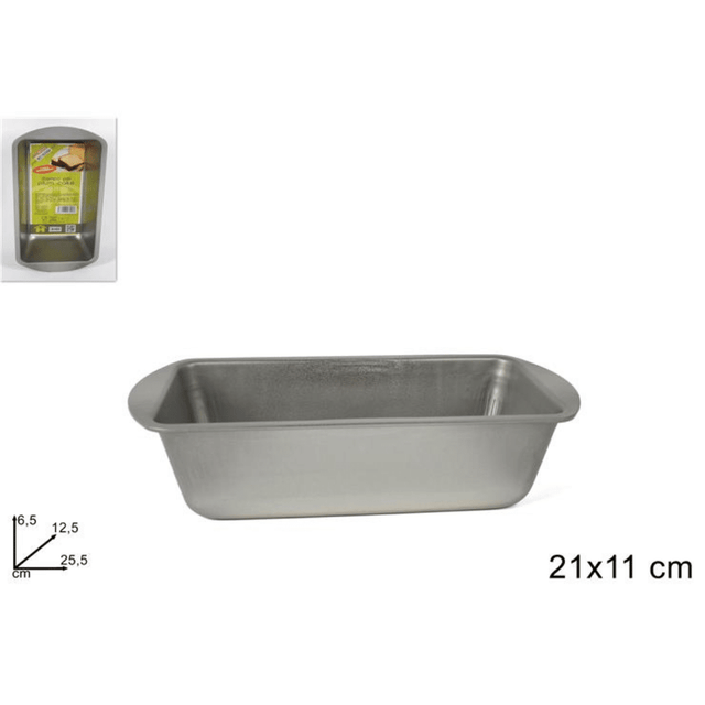 Φόρμα Κέικ από αλουμίνιο 25,5×12,5x6,5cm Welkhome