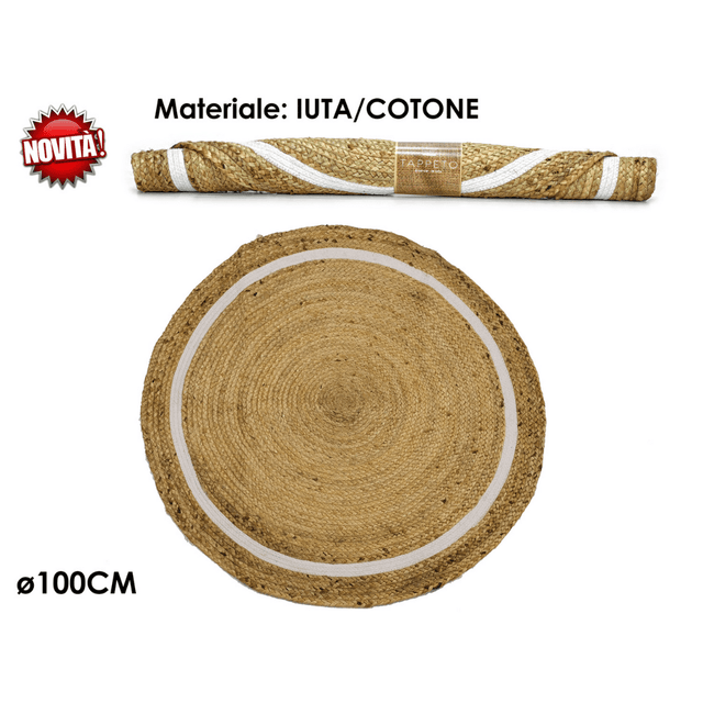 Χαλί Γιούτα 100% Jutτa Φ100cm General Trade 847610