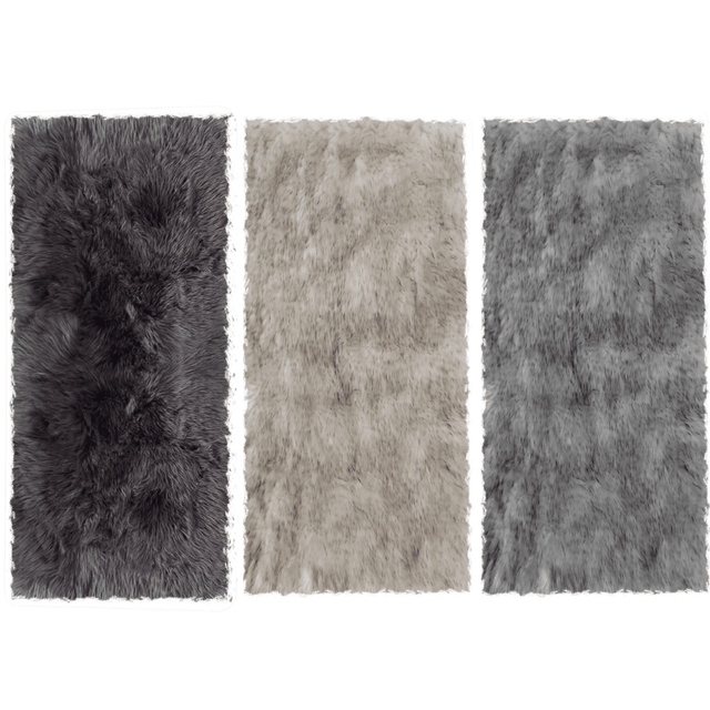 Χαλάκι Γούνινο Διάδρομος σε 4 Χρώματα 60x120cm