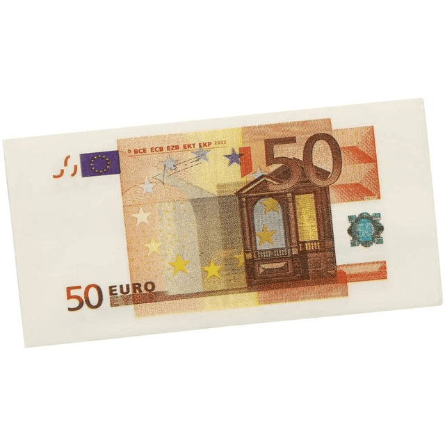 Χαρτοπετσέτες 50 Ευρώ 10τμχ. 16,5x8x1cm