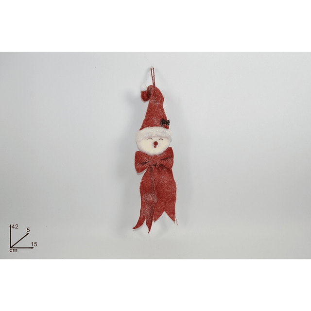 Χιονάνθρωπος Κρεμαστός Διακοσμητικός Χριστουγεννιάτικος 42x15x5cm Welkhome