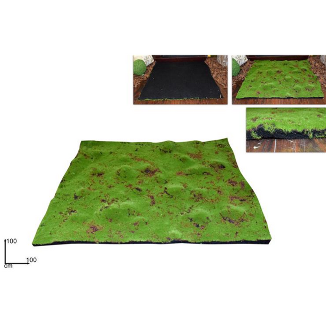 Χλοοτάπητας Συνθετικός Πράσινος Διακοσμητικός 100x100cm Welkhome