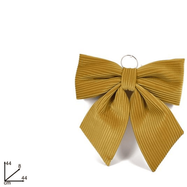 Φιόγκος Βελούδινος Κρεμαστός Χρυσός 44x44x8cm Welkhome