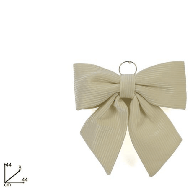 Φιόγκος Βελούδινος Κρεμαστός Εκρού 44x44x8cm Welkhome