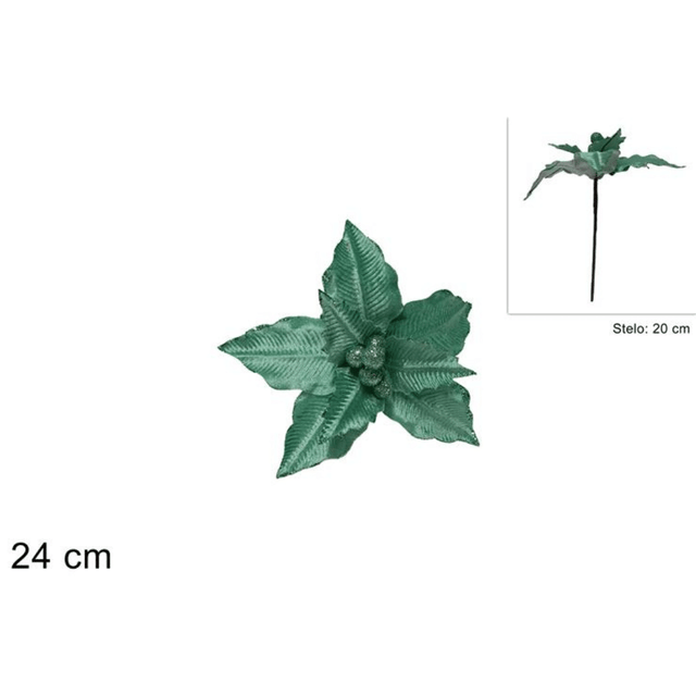 Χριστουγεννιάτικo Λουλούδι Δέντρου Βεραμάν 24cm Welkhome