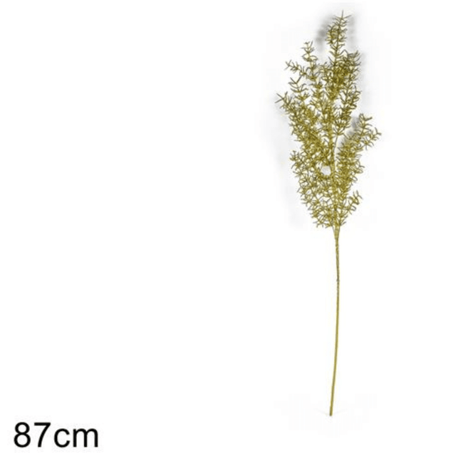 Χριστουγεννιάτικο Διακοσμητικό Λουλούδι Χρυσό με Γκλίτερ 87cm Welkhome