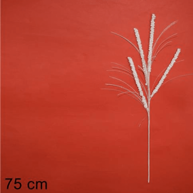 Χριστουγεννιάτικο Διακοσμητικό Κλάδι Λευκό με Γκλίτερ 75m Welkhome