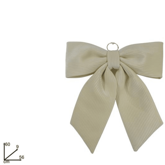 Φιόγκος Βελούδινος Κρεμαστός Εκρού 60x56x9cm Welkhome