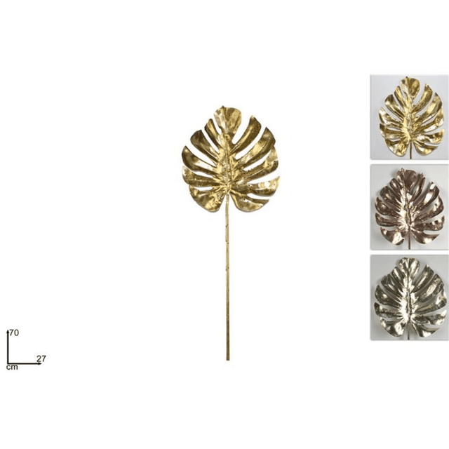 Χριστουγεννιάτικο Λουλούδι Δέντρου Palm με Γκλίτερ h70x27cm Welkhome