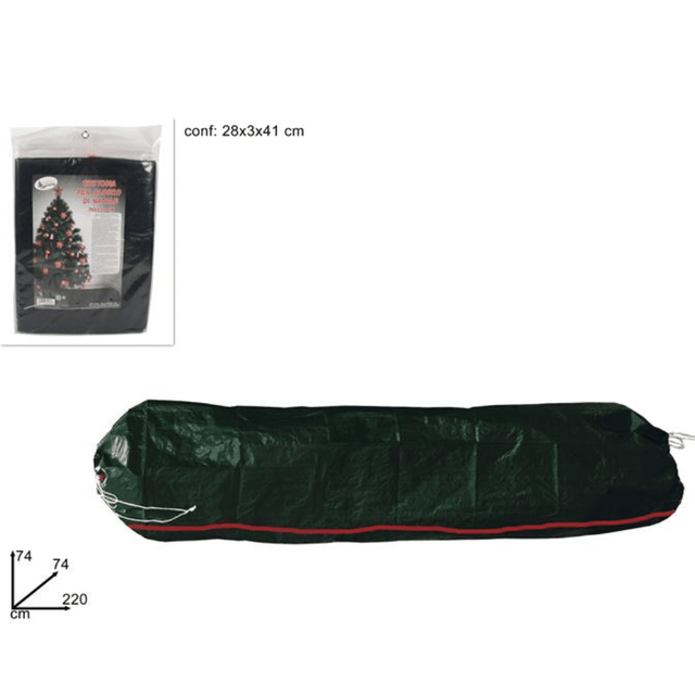 Θήκη Αποθήκευσης Αντοχής Πλαστική για Χριστουγεννιάτικο Δέντρο 220x74cm
