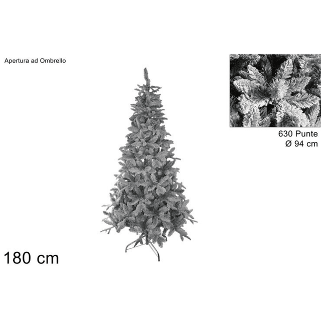 Δέντρο Χριστουγεννιάτικο Χιονισμένο Plastic 180cm Welkhome