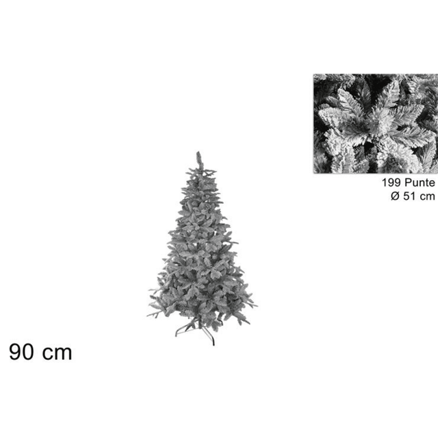 Δέντρο Χριστουγεννιάτικο Χιονισμένο Plastic 90cm Welkhome