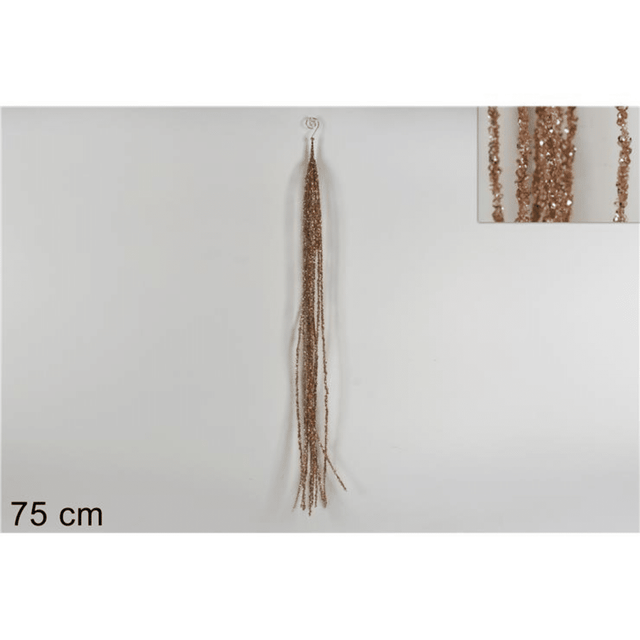 Γάντζος Κρεμαστός με Παγιέτες 75cm Χρώμα Σαμπανί Welkhome