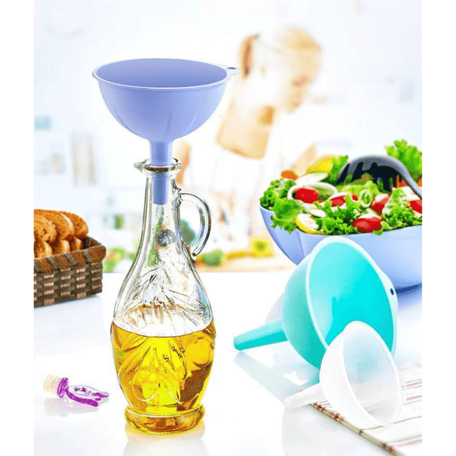 Χωνιά Πλαστικά Κουζίνας Ροζ Σέτ 3τμχ. TnS 32-800-1244