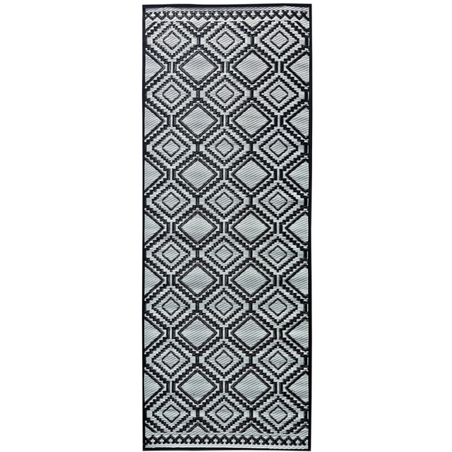 Ψάθα Παραλίας Ρολλό Πλαστική με Σχέδιο Ρόμβους 180x70cm TnS (03.BM-70GEO) - Γαλάζιο