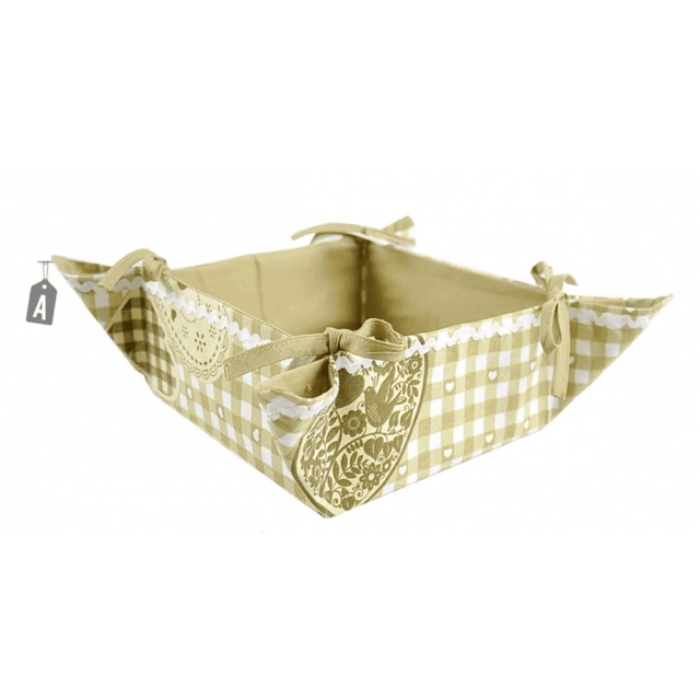 Ψωμιέρα Υφασμάτινη 38Χ38cm Μπεζ Welkhome